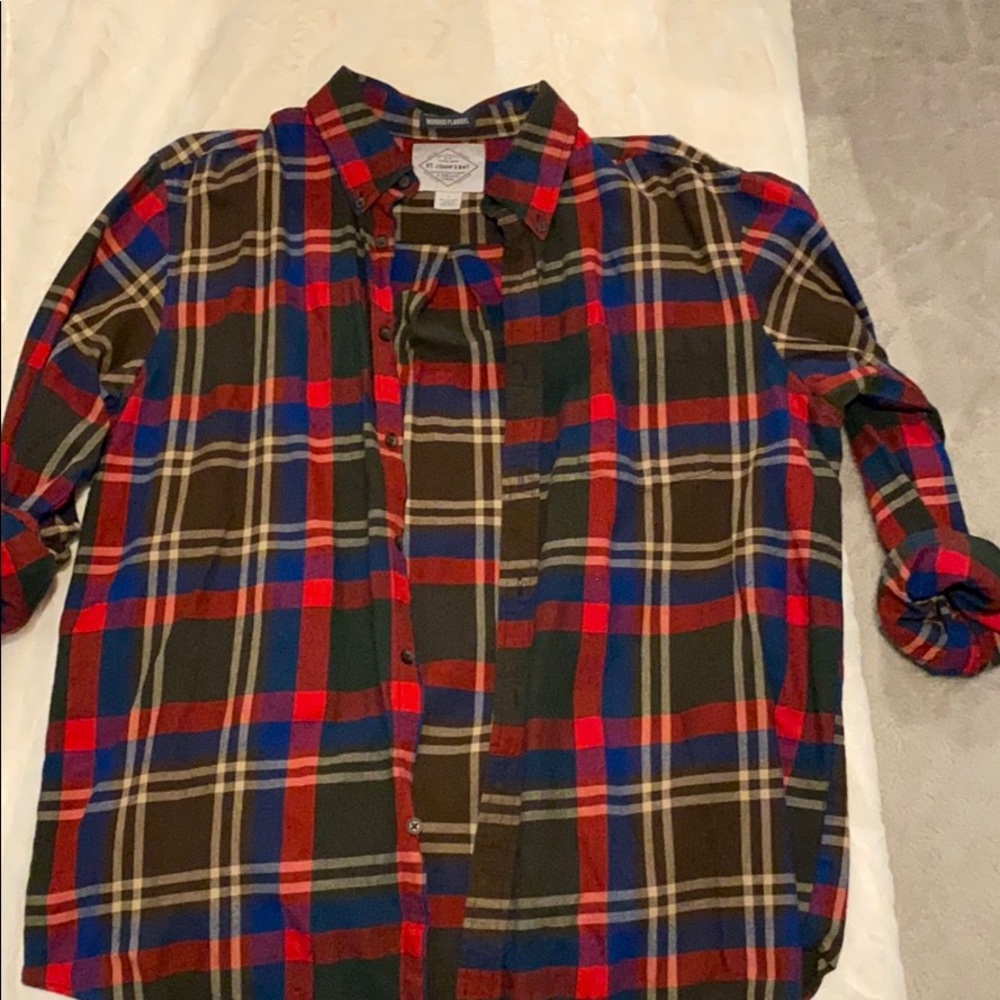 MENS plaid button down